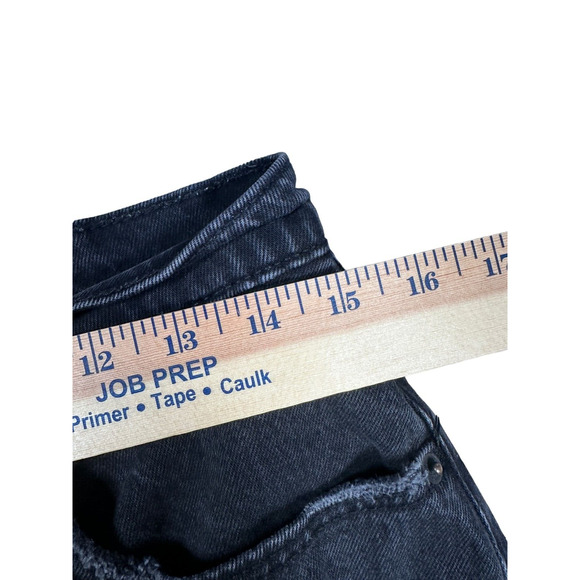 Abercrombie & Fitch The 90’s Baggy Low Rise Jeans Sz 27/4L Distressed Button Fly - Picture 6 of 9